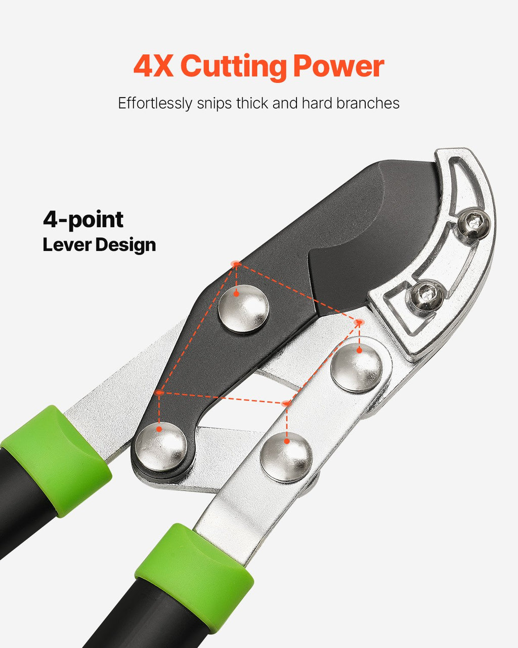 32 Inch Loppers For Tree Trimming Branch Cutter Steel Heavy Duty To 2 Inch Dia